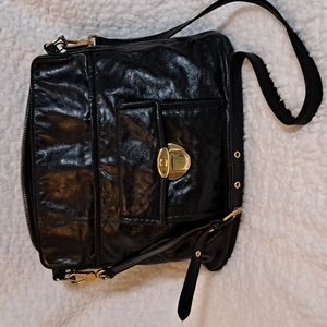 Authentic Marc Jacobs Black Leather Shoulder Bag, EUC!!